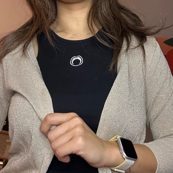 Banana republic sparkly cardigan size M - Picture 3 of 3